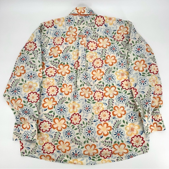 Burma Bibas Vintage 70’s Retro Floral Button Down Shirt - Picture 3 of 12